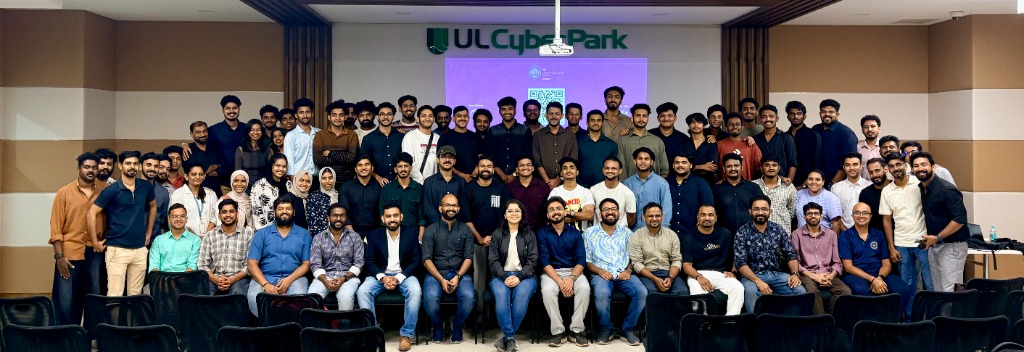AWS User Group Kozhikode Group Photo at UL Cyberpark